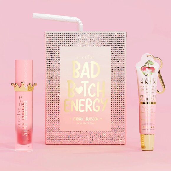 P.Louise Crystal Bad B*tch Energy Lip Duo | Cherry Blossom | NEW MAKEUP - Picture 1 of 2